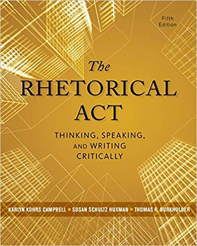 خرید و دانلود نسخه کامل کتاب The Rhetorical Act: Thinking, Speaking, and Writing Critically (5th Edition)[2014] [PDF] [Retail]