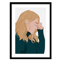 قیمت و خرید تابلو دکوراتیو مدل نقاشی گرافیکی کد 0504