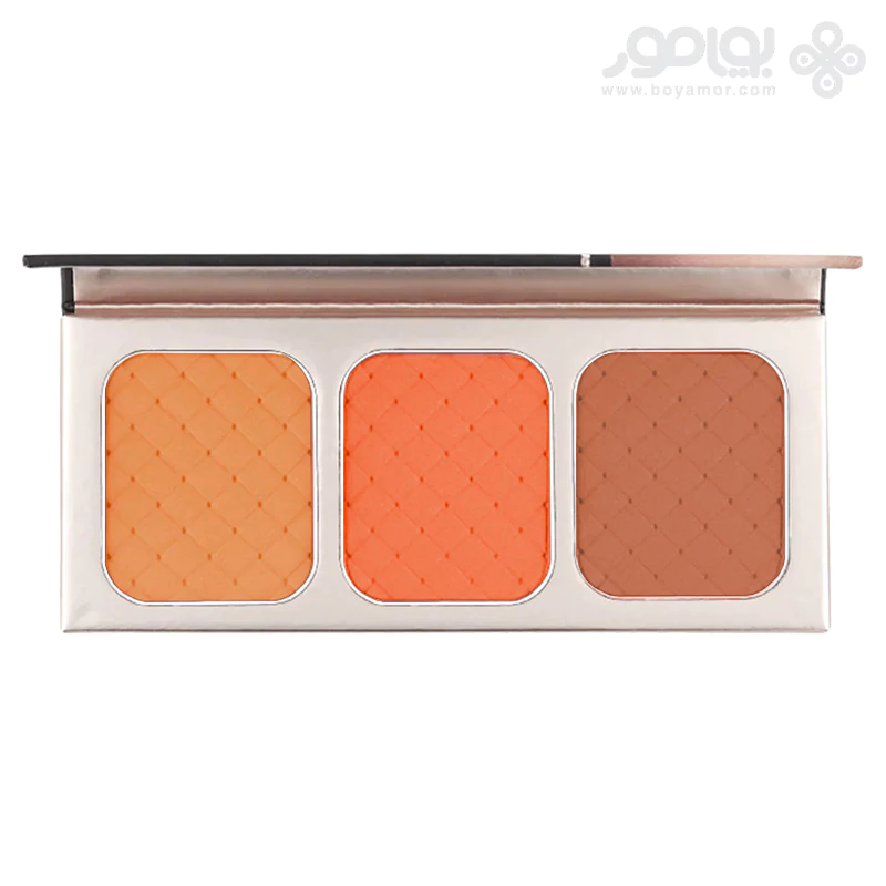 پالت رژگونه 3 رنگ کرکتر مدل GO BLUSH شماره 005