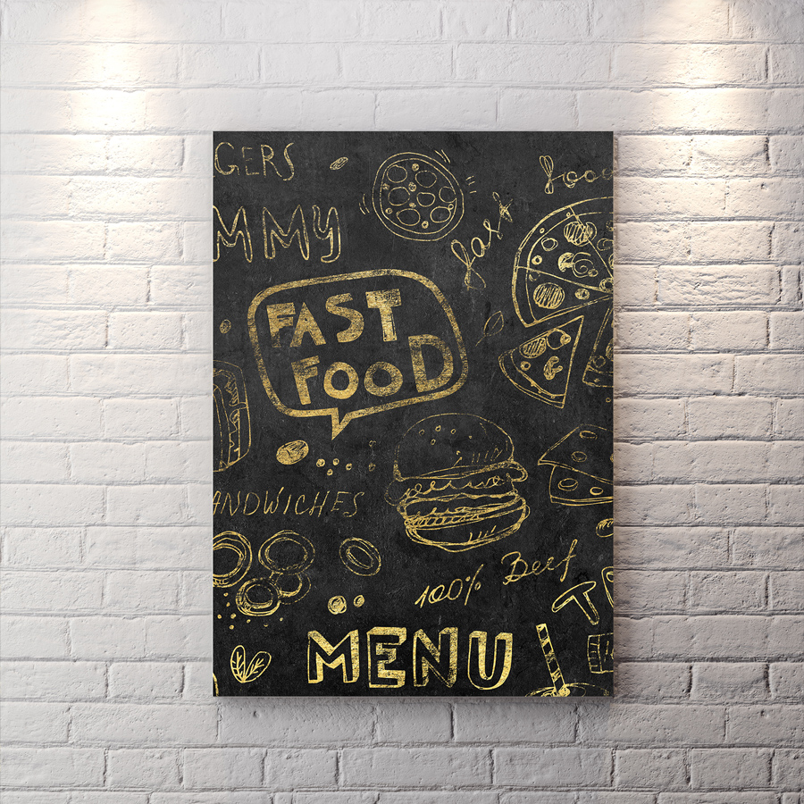 تابلو شاسی طرح وکتوری پیتزا BAs-9614