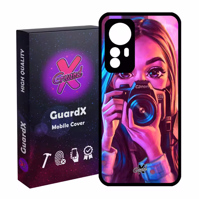 کاور گارد ایکس طرح دختر مدل Glass10288 مناسب برای گوشی موبایل شیائومی Mi 12 Pro/Mi 12S Pro