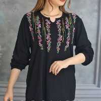 تونیک پیچک جنس نخ و پنبه کبریتی فری سایز 36تا46 