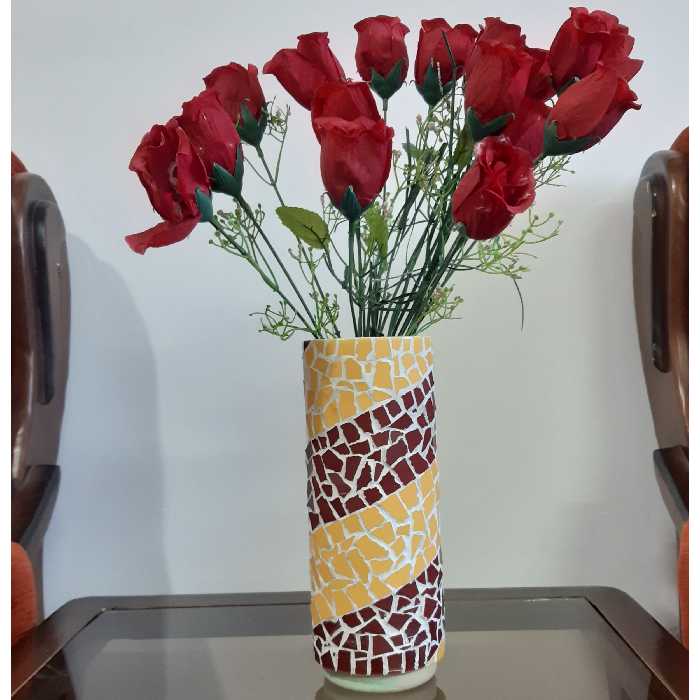 گلدان سرامیکی مدل استوانه ای کد F120