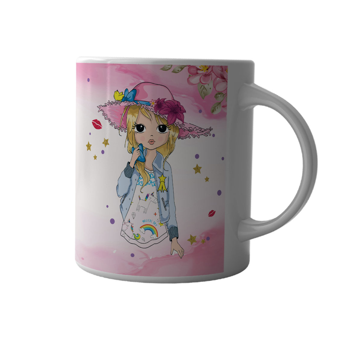 ماگ طرح دختر کد M064