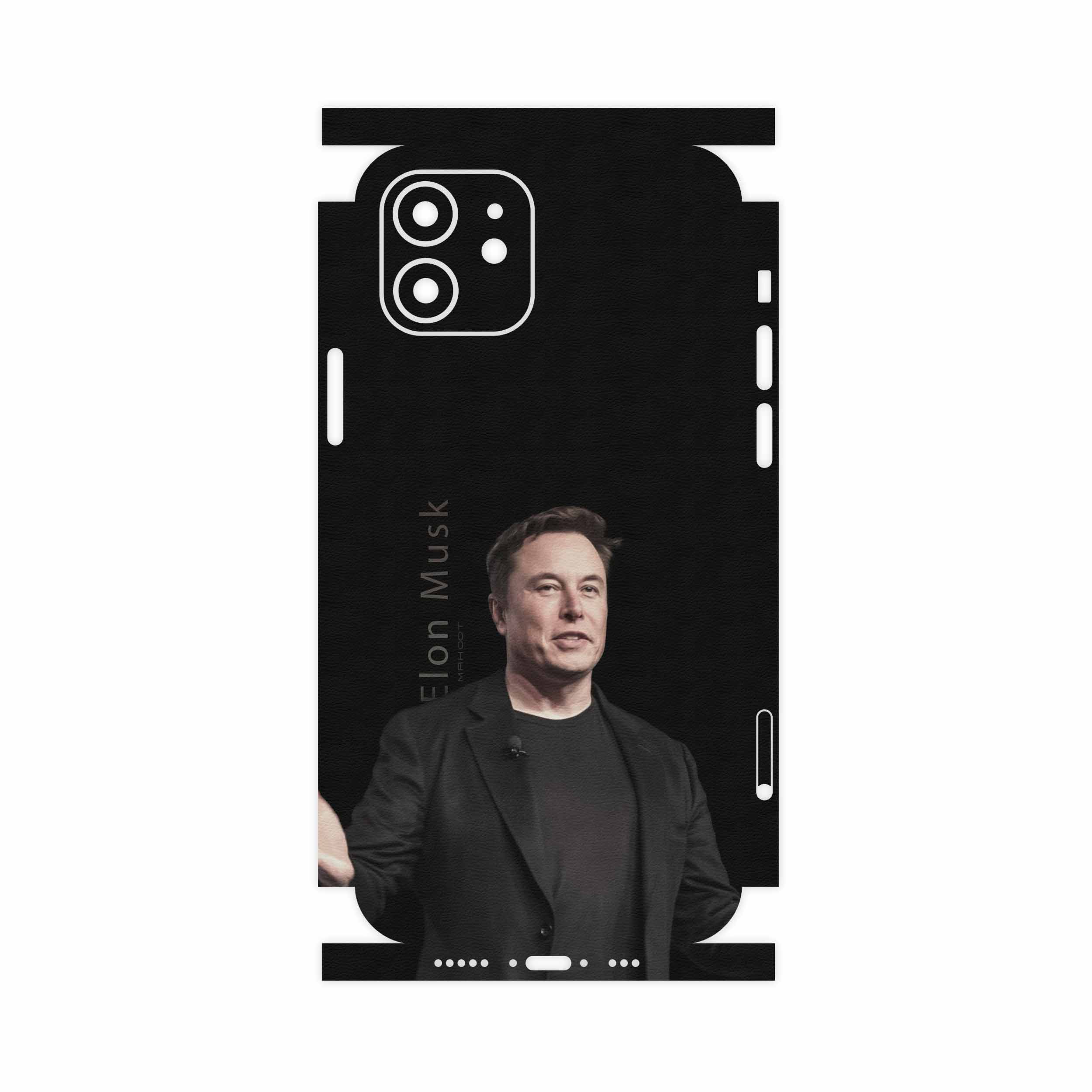 برچسب پوششی ماهوت مدل Elon Musk-FullSkin مناسب برای گوشی موبایل اپل iPhone 12