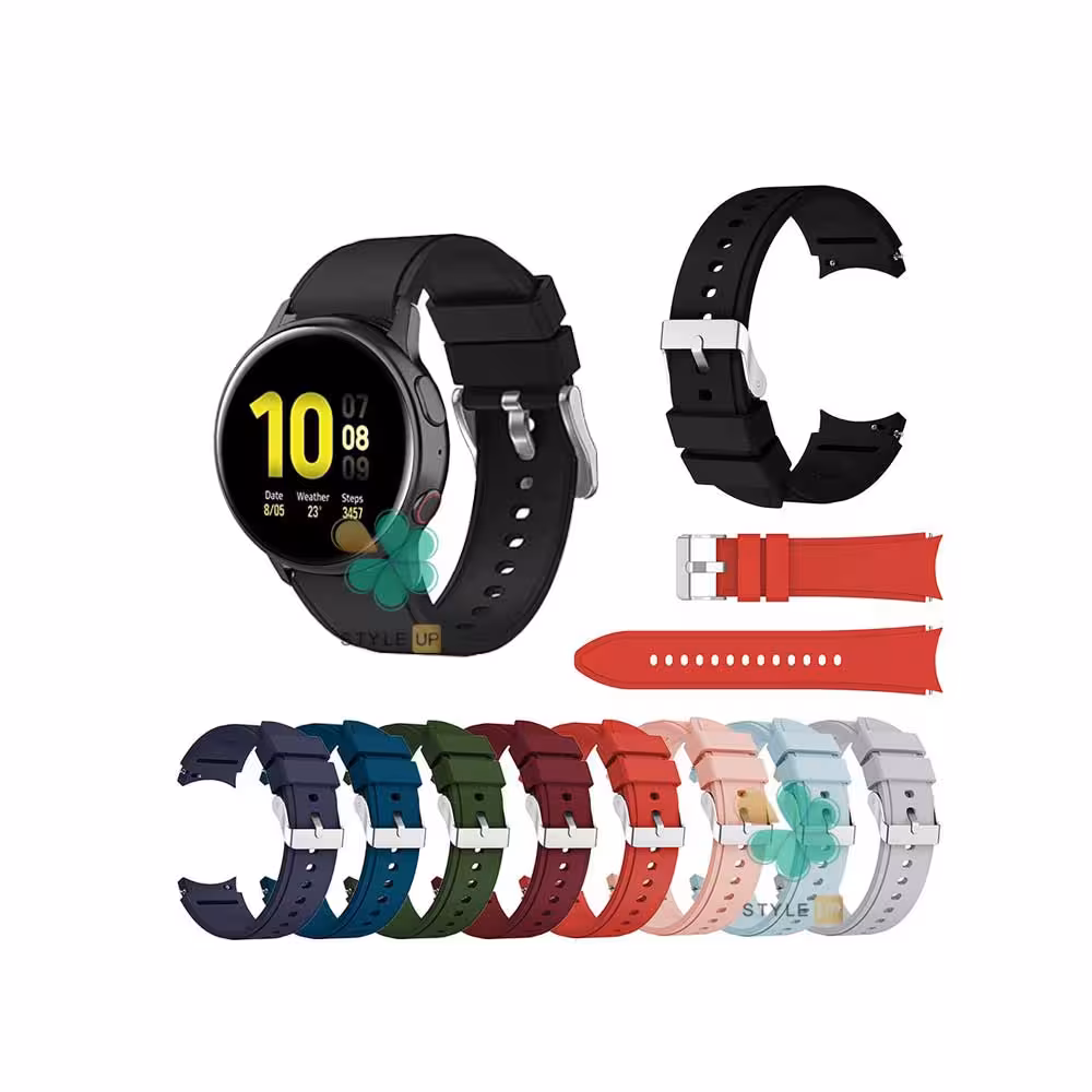 بند سیلیکونی ساعت سامسونگ Galaxy Watch Active 2 مدل Minimal