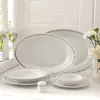 سرویس غذاخوری 102 پارچه چینی زرین ایران سری رادیانس مدل سیلور ری درجه یک