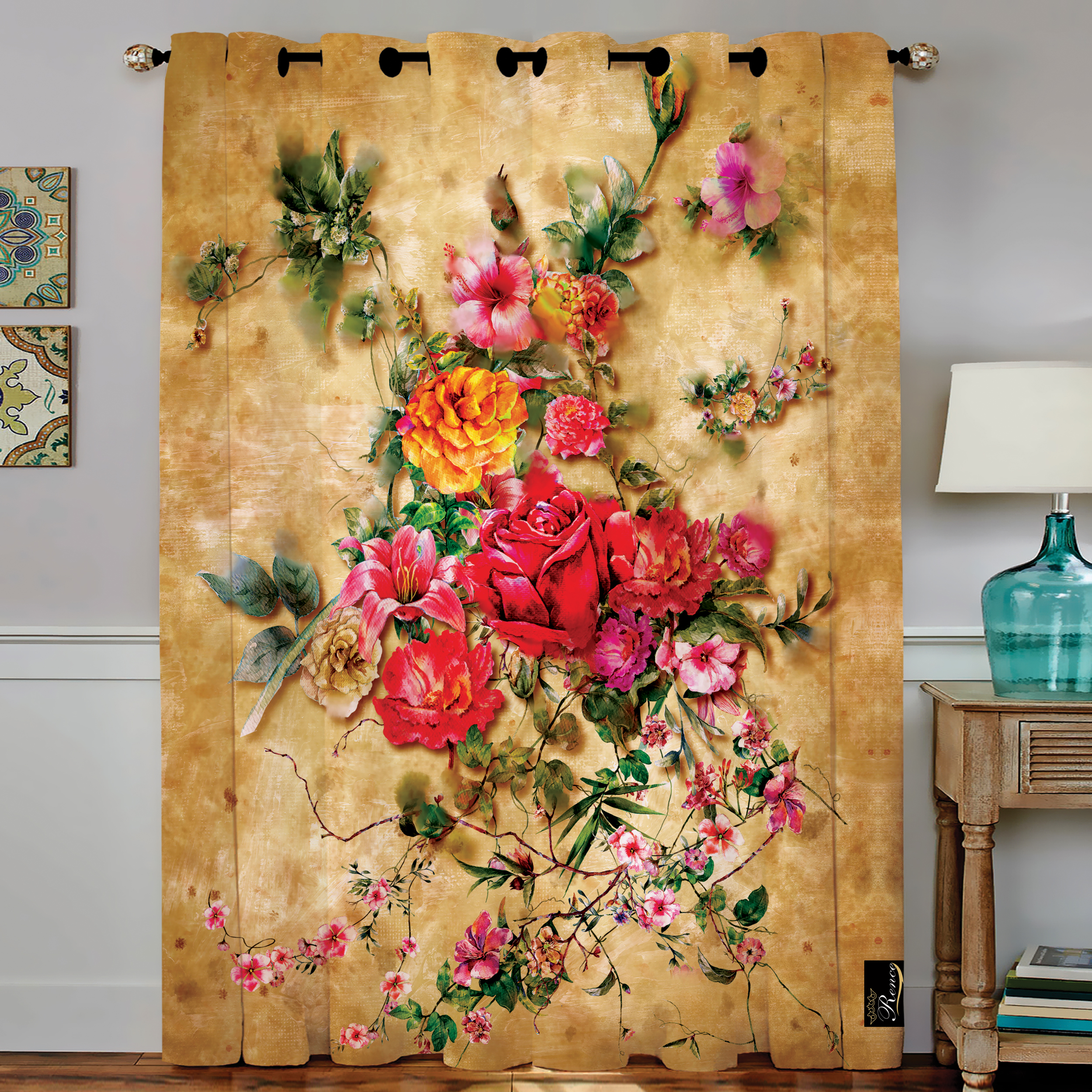 پرده مدل C4-50825 سایز 190x140 سانتی متر