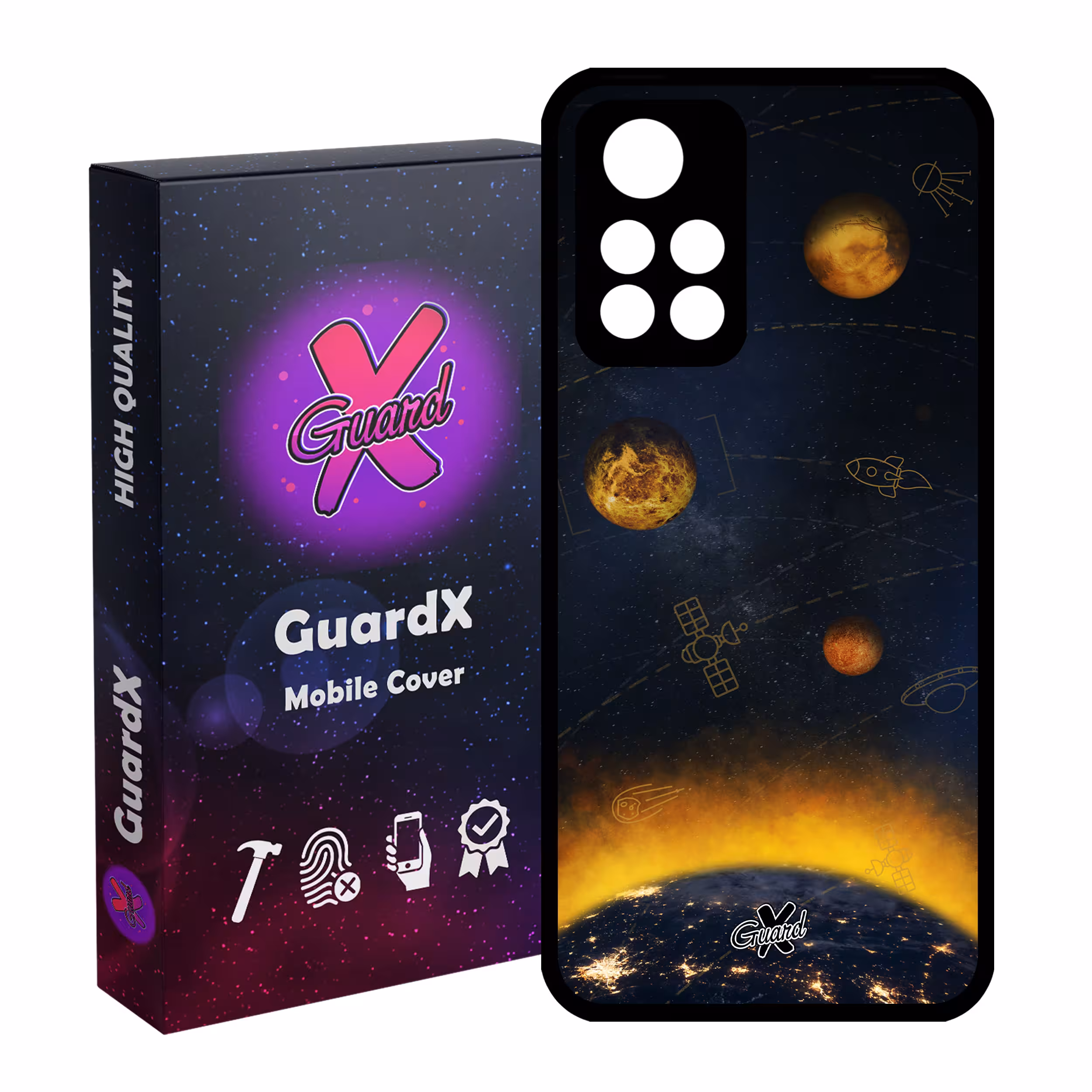 کاور گارد ایکس طرح Galaxy مدل Glass10166 مناسب برای گوشی موبایل شیائومی Poco M4 Pro 5G/Redmi Note 11T 5G/Redmi Note 11S 5G