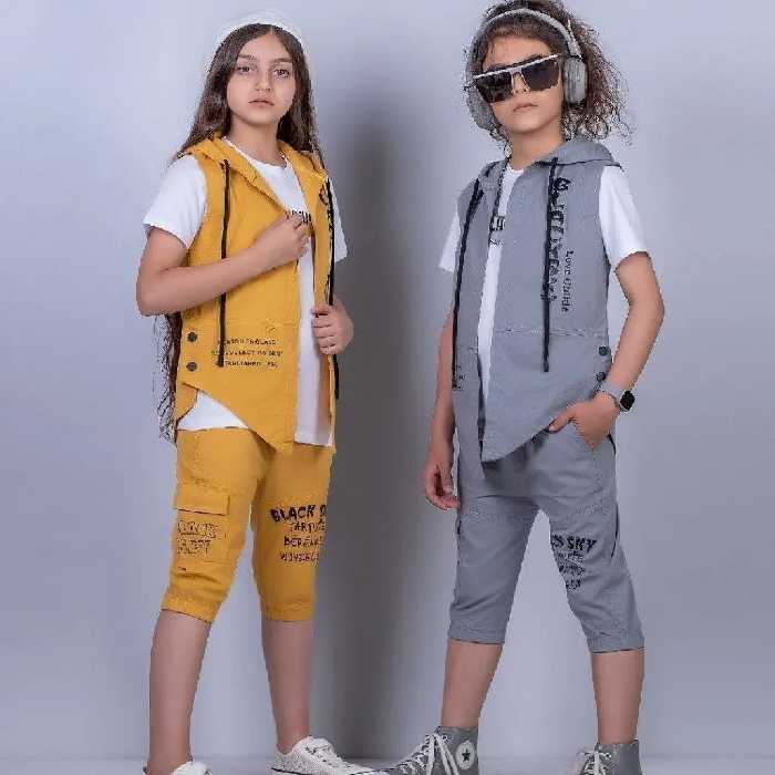 سه تیکه درجه یک و جذاب کتان اسپورت