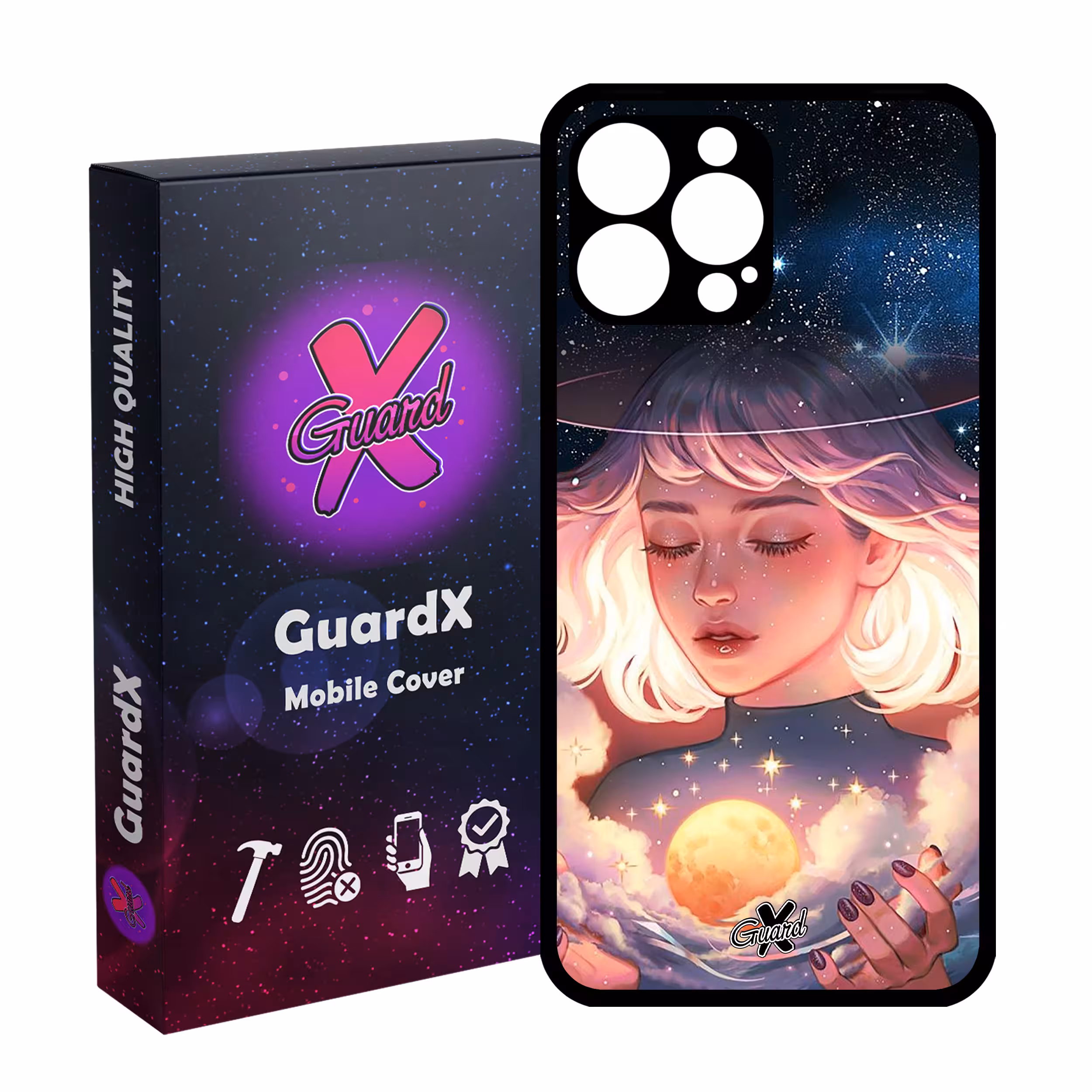 کاور گارد ایکس طرح Girl مدل Glass10059 مناسب برای گوشی موبایل اپل iPhone 13 Pro Max