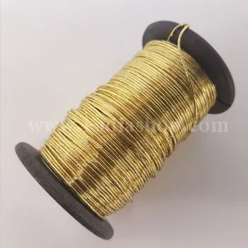 سیم روکش دار طلایی متالیک سایز 7
