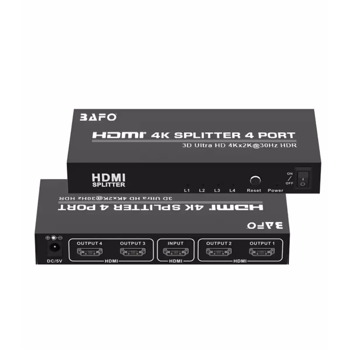 ارسال فوری   ضمانت اصالت کالا   اسپلیتر 4 پورت HDMI بافو BF-131