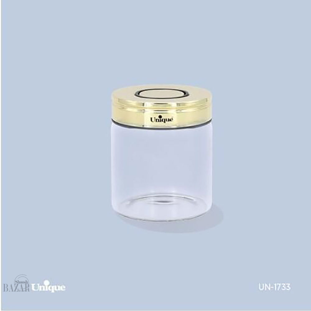 بانکه شیشه ای در طلایی 7.5 سانت یونیک کد 1733