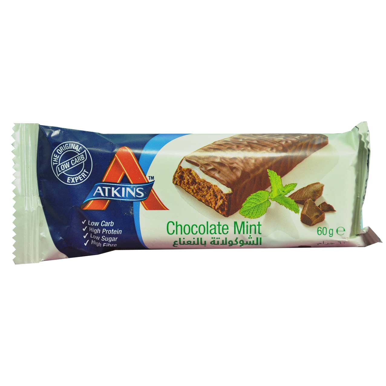 شکلات بار نعنا 60 گرم اتکینز - atkins