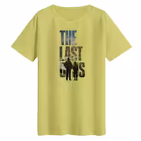 تی‌شرت لانگ آستین کوتاه زنانه مدل LAST OF US رنگ لیمویی