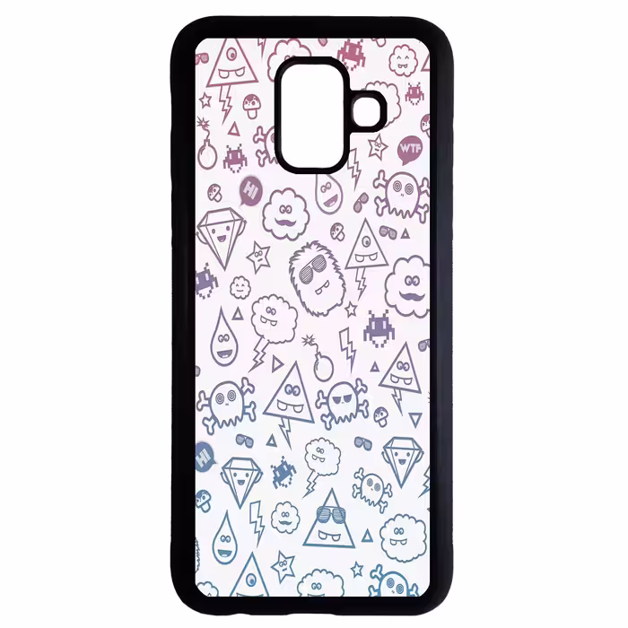 کاور طرح شلوغ کد 1105408713 مناسب برای گوشی موبایل سامسونگ galaxy a6 plus