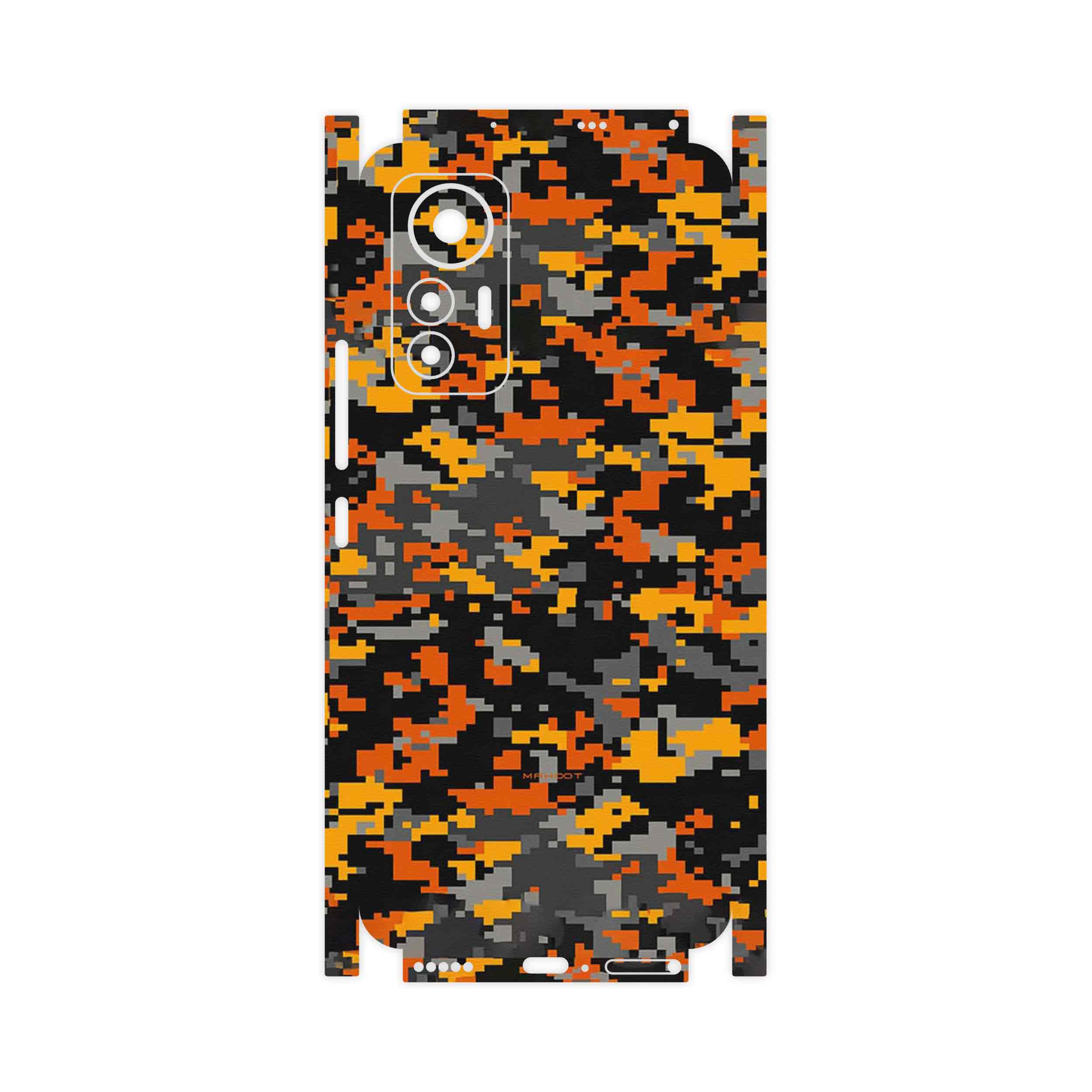 برچسب پوششی ماهوت مدل Army_Autumn_Pixel-FullSkin مناسب برای گوشی موبایل شیائومی 12 Lite