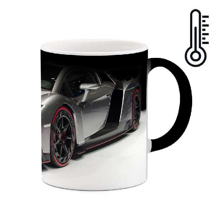ماگ حرارتی طرح ماشین Lamborghini veneno مدل mgph15615