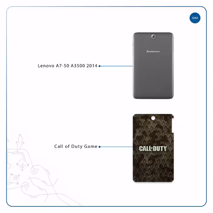 برچسب پوششی ماهوت مدل Call-of-Duty-Game مناسب برای تبلت لنوو A7-50 A3500 2014