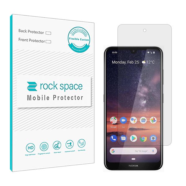 گلس نوکیا 3.2 مدل نانو هیدروژل شفاف برند راک اسپیس کد S