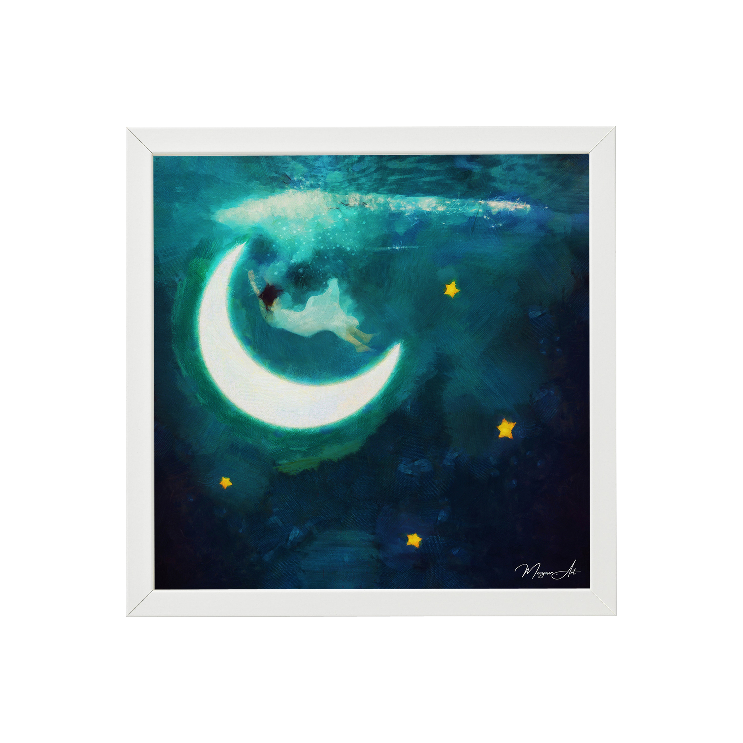 تابلو میورآرت طرح ماه دریا