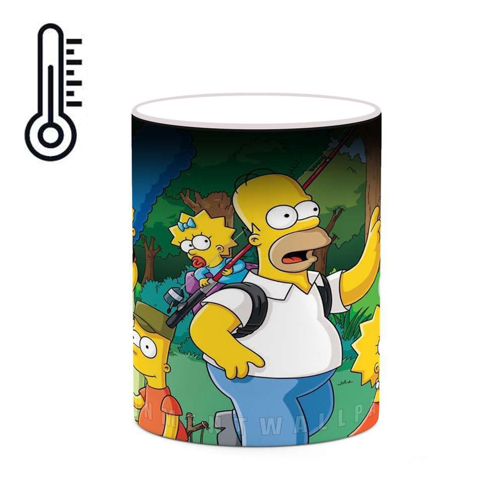 ماگ حرارتی کاکتی طرح کارتون سیمپسون مدل mgh23750