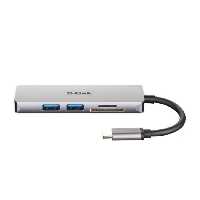 هاب مبدل 5 پورت USB Type-C دی‌لینک DUB-M530