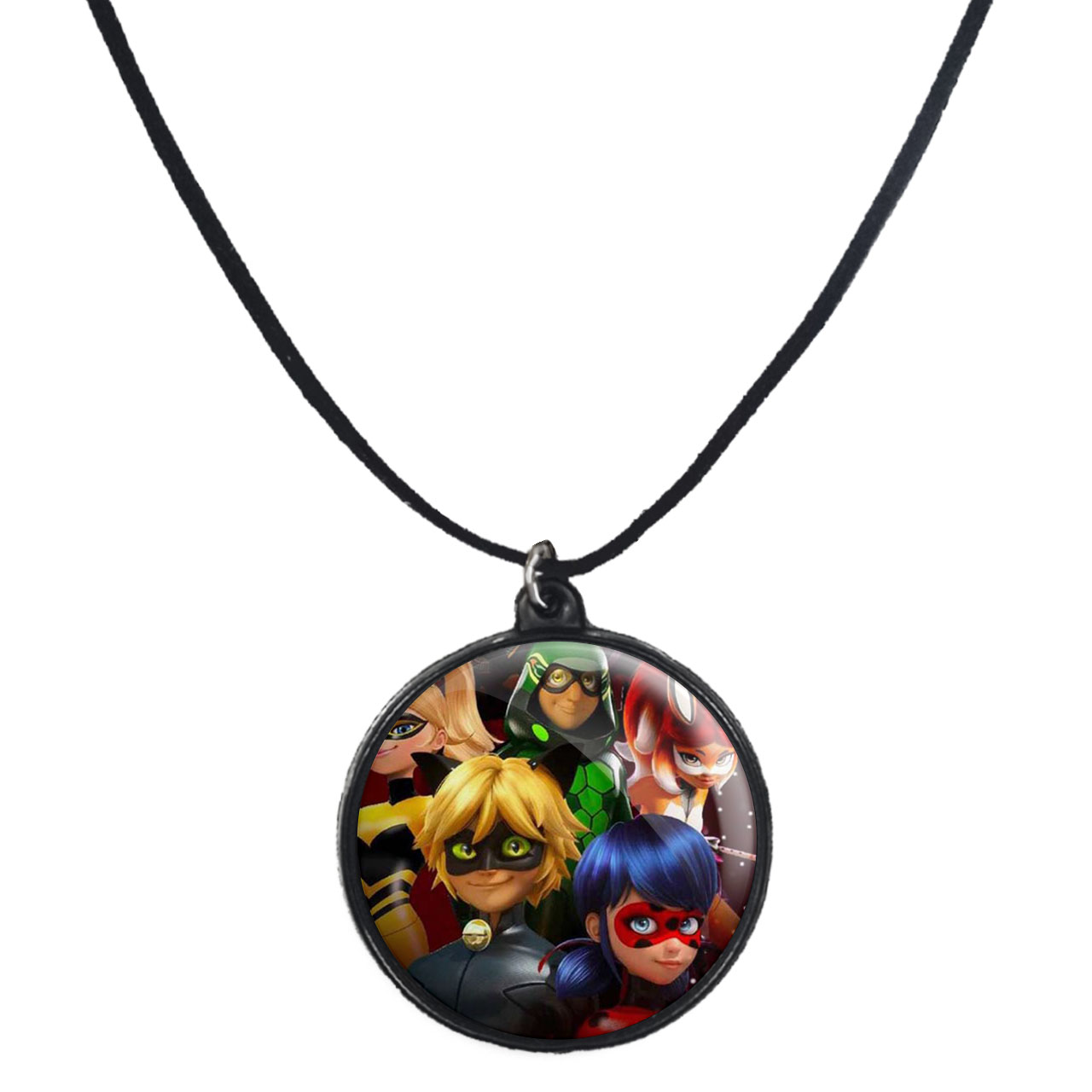 گردنبند پرمانه طرح کفشدوزکی کد pmb.1873 مدل دو طرفه