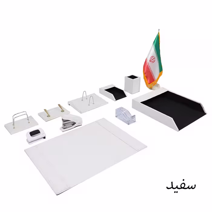 ست لوازم اداری رومیزی مدل S141 مجموعه 11عددی