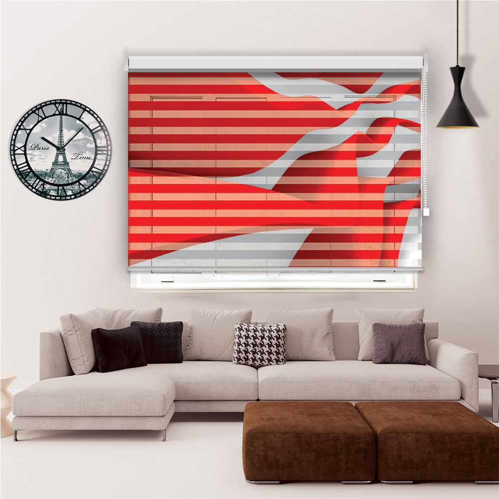 پرده زبرا مدل TD-65 سایز 110x180 سانتی متر