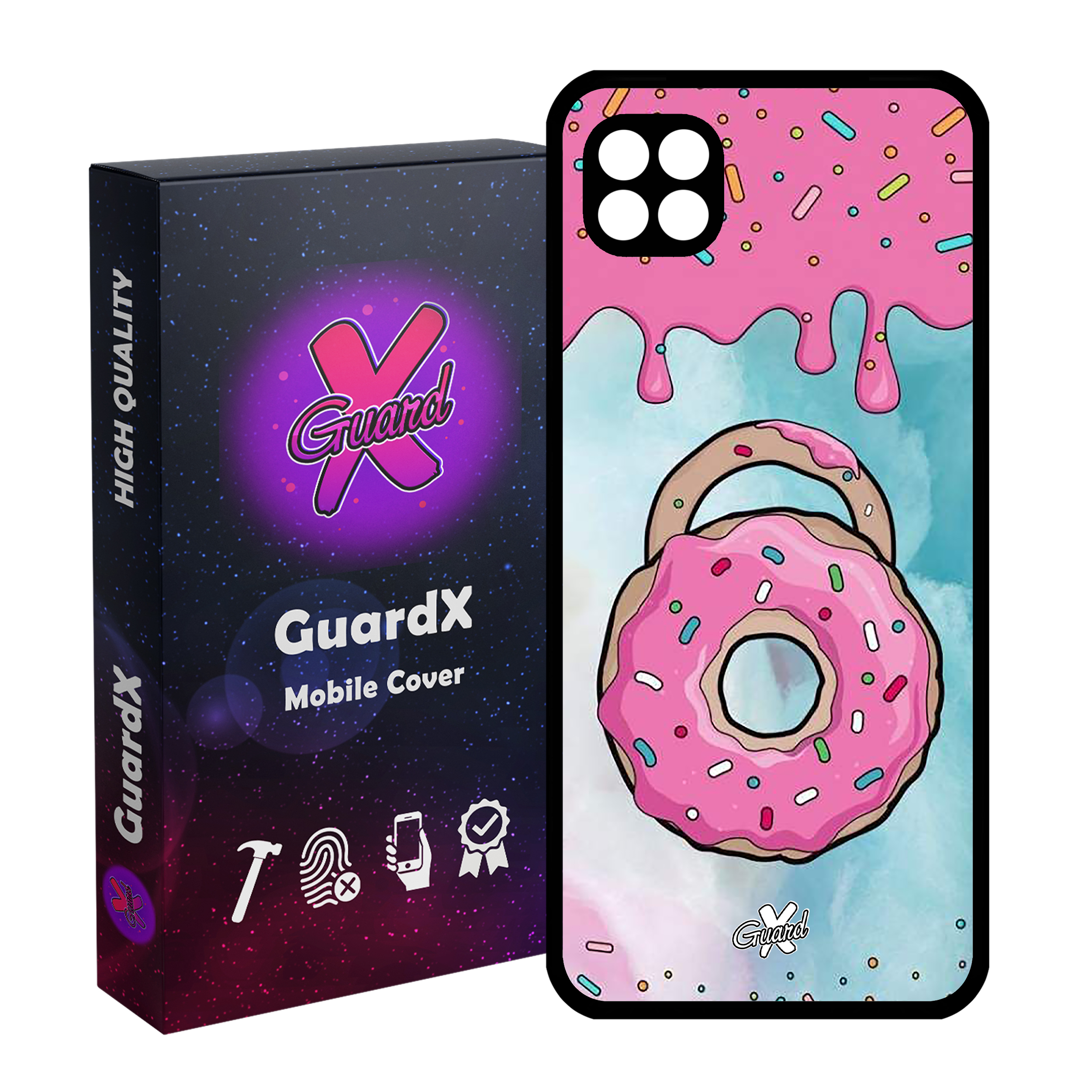 کاور گارد ایکس طرح Donut مدل Glass10069 مناسب برای گوشی موبایل سامسونگ Galaxy A22 5G
