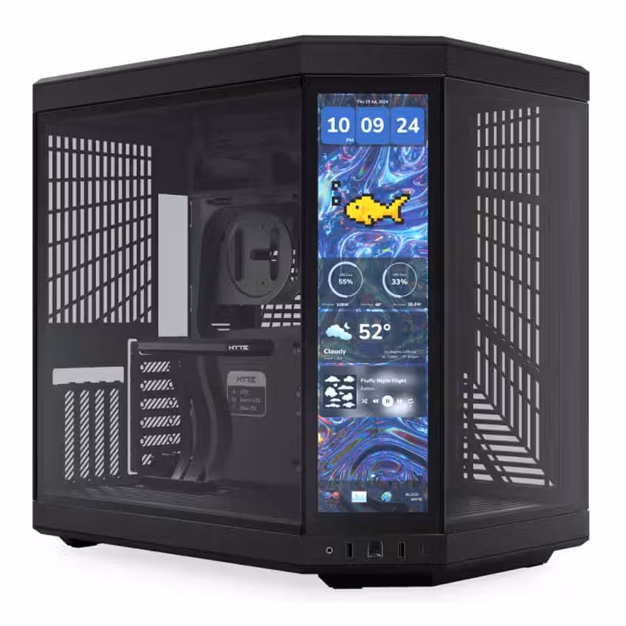 قیمت و خرید کیس کامپیوتر هایت مدل Y70 Touch Infinite Pitch Black | یاس ارتباط
