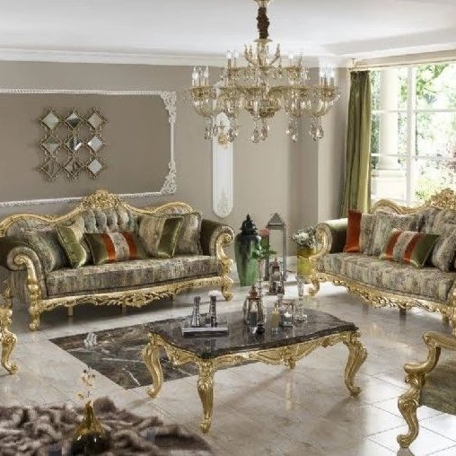 مبل نه نفره چراغان خیلی زیبا وشکیل باجلو مبلی وعسلی،ارسال با باربری پس کرایه