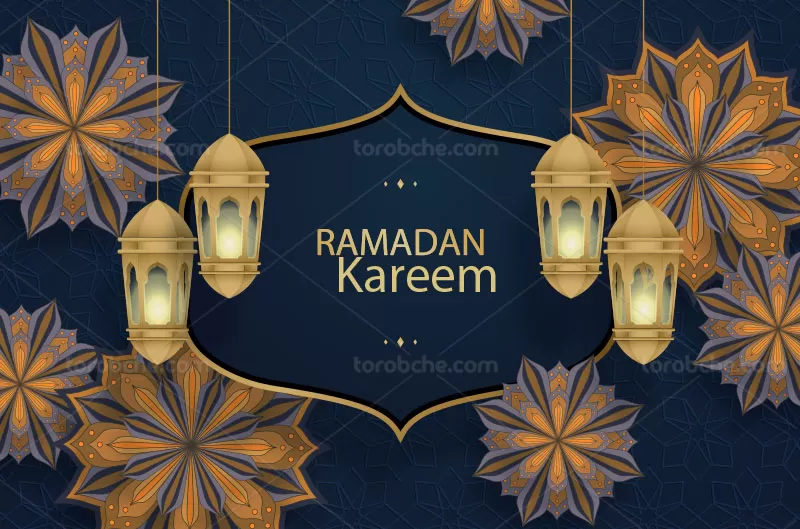 وکتور تبریک ماه رمضان | گرافیک با طعم تربچه