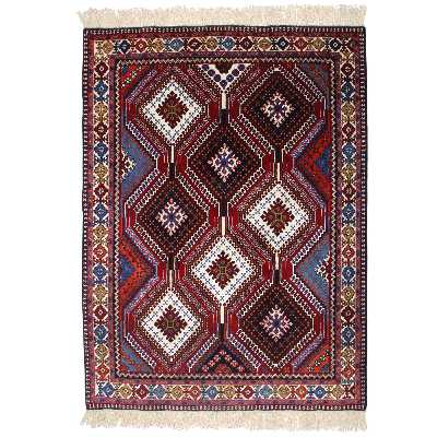 فرش دستبافت دو و نیم متری مدل قشقایی یلمه کد 990727