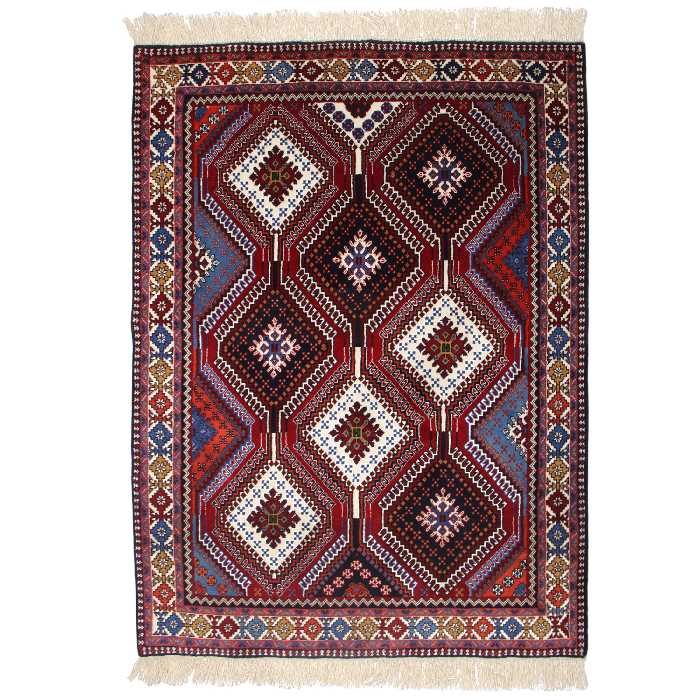 فرش دستبافت دو و نیم متری مدل قشقایی یلمه کد 990727