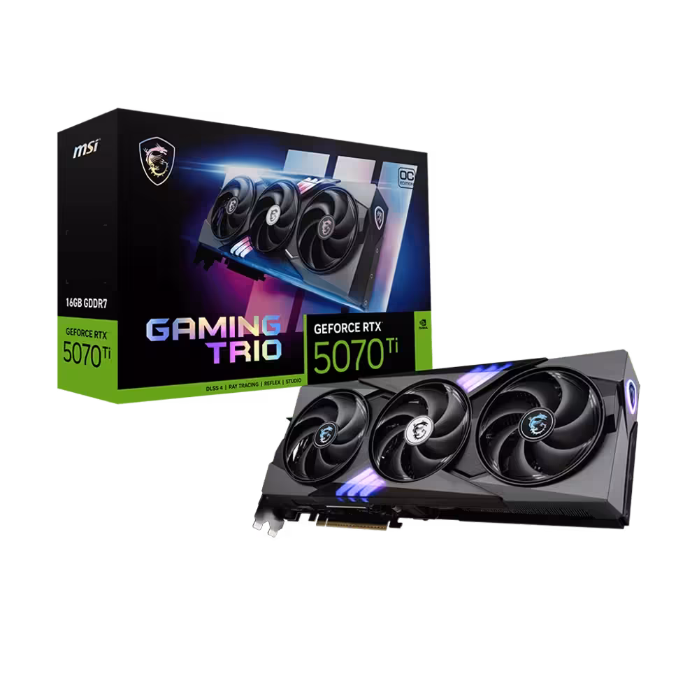 کارت گرافیک ام اس ای GeForce RTX 5070 TI GAMING TRIO OC PLUS 16GB