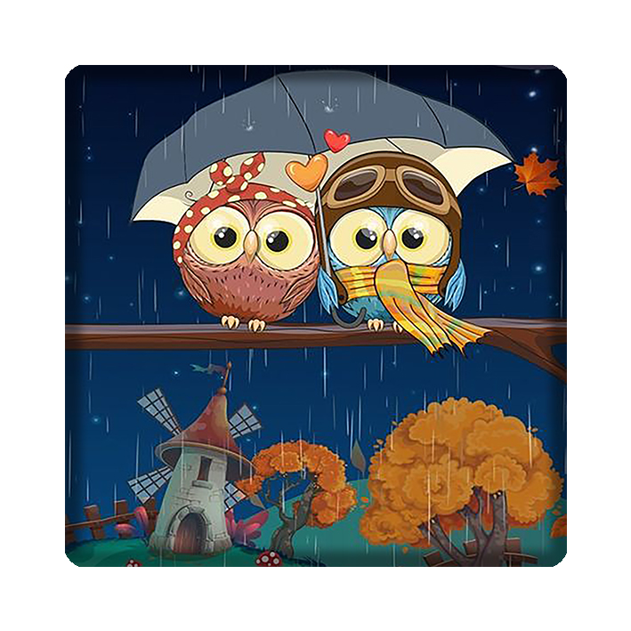 کاشی مدل جغد kh10 کد 349