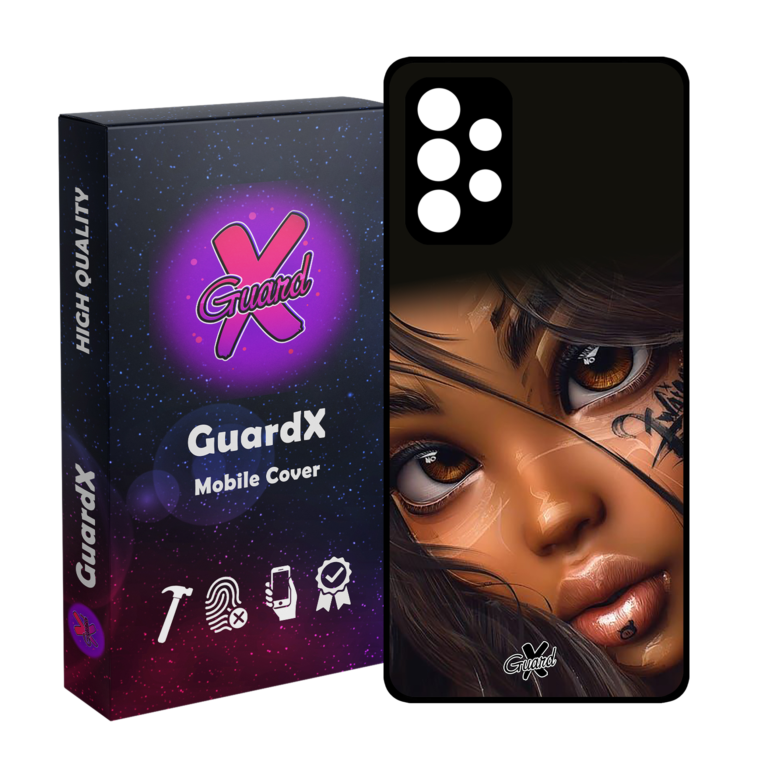 کاور گارد ایکس طرح دختر مدل Glass10365 مناسب برای گوشی موبایل سامسونگ Galaxy A13 4G