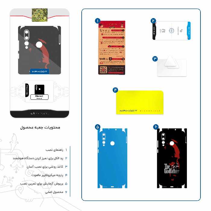 برچسب پوششی ماهوت مدل The Godfather-FullSkin مناسب برای گوشی موبایل هوآوی Nova 4