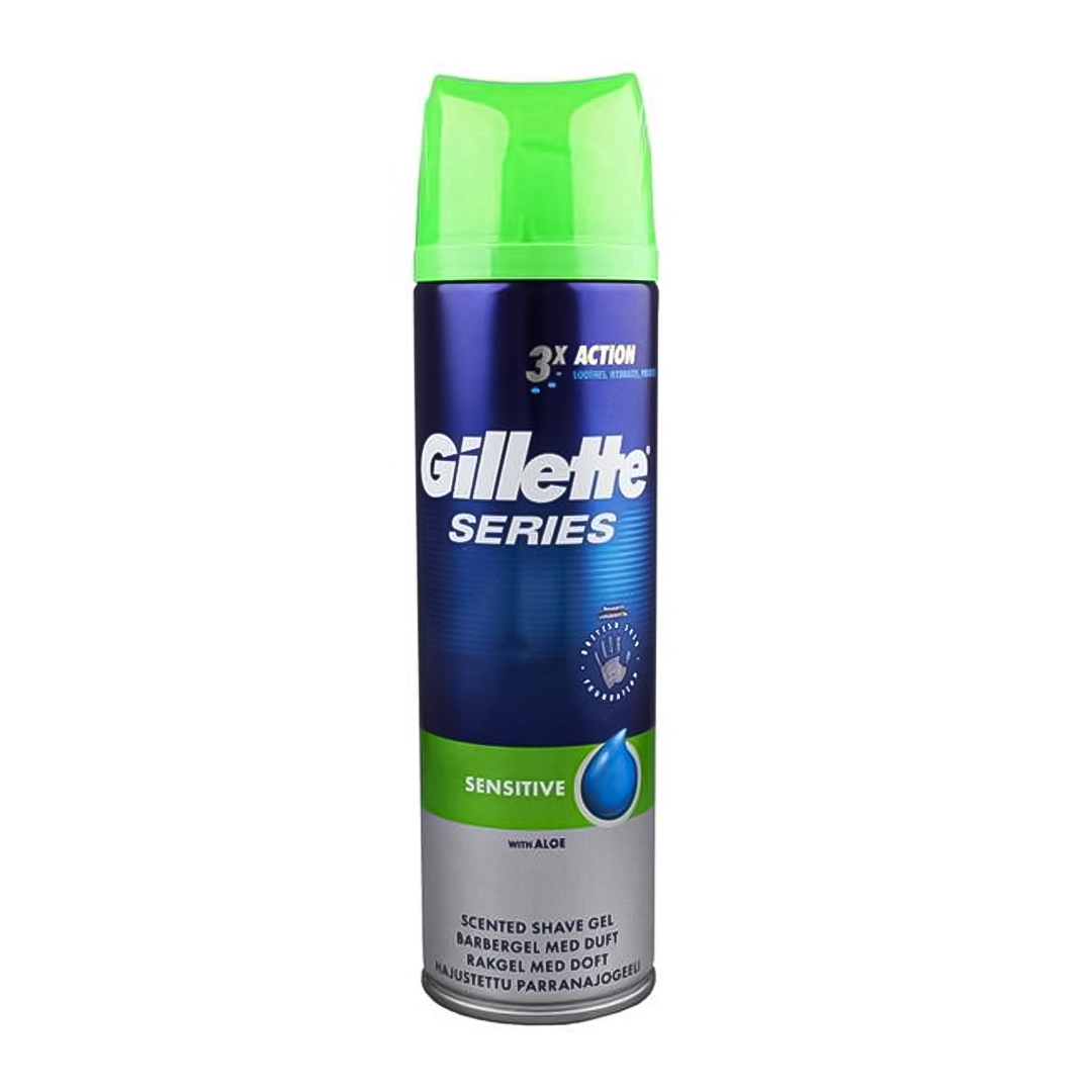 ژل اصلاح ژیلت مدل Sensitive حجم 200 میلی لیتر