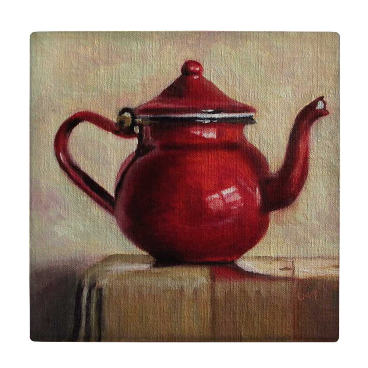 زیر لیوانی طرح قوری فلزی کد    3603378_1436