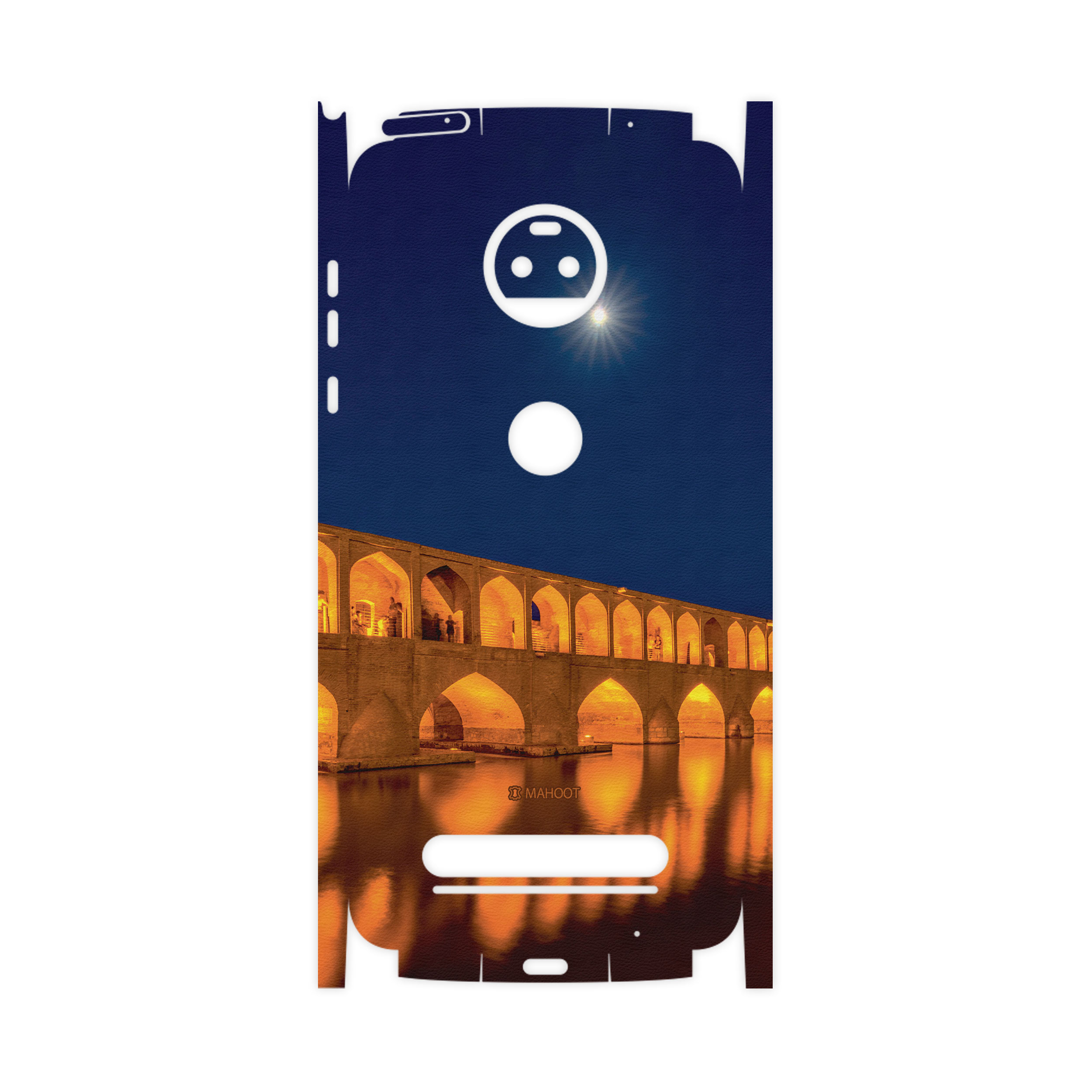 برچسب پوششی ماهوت مدل Si-O-Se-Pol-FullSkin مناسب برای گوشی موبایل موتورولا Moto Z2 Force