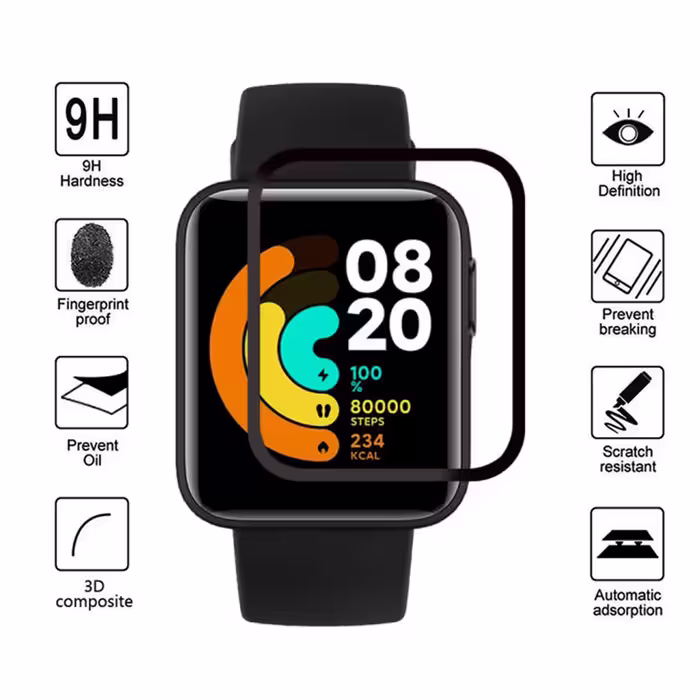 محافظ صفحه نمایش کروکودیل مدل C-PWM مناسب برای ساعت هوشمند شیائومی Mi Watch Lite بسته 2 عددی