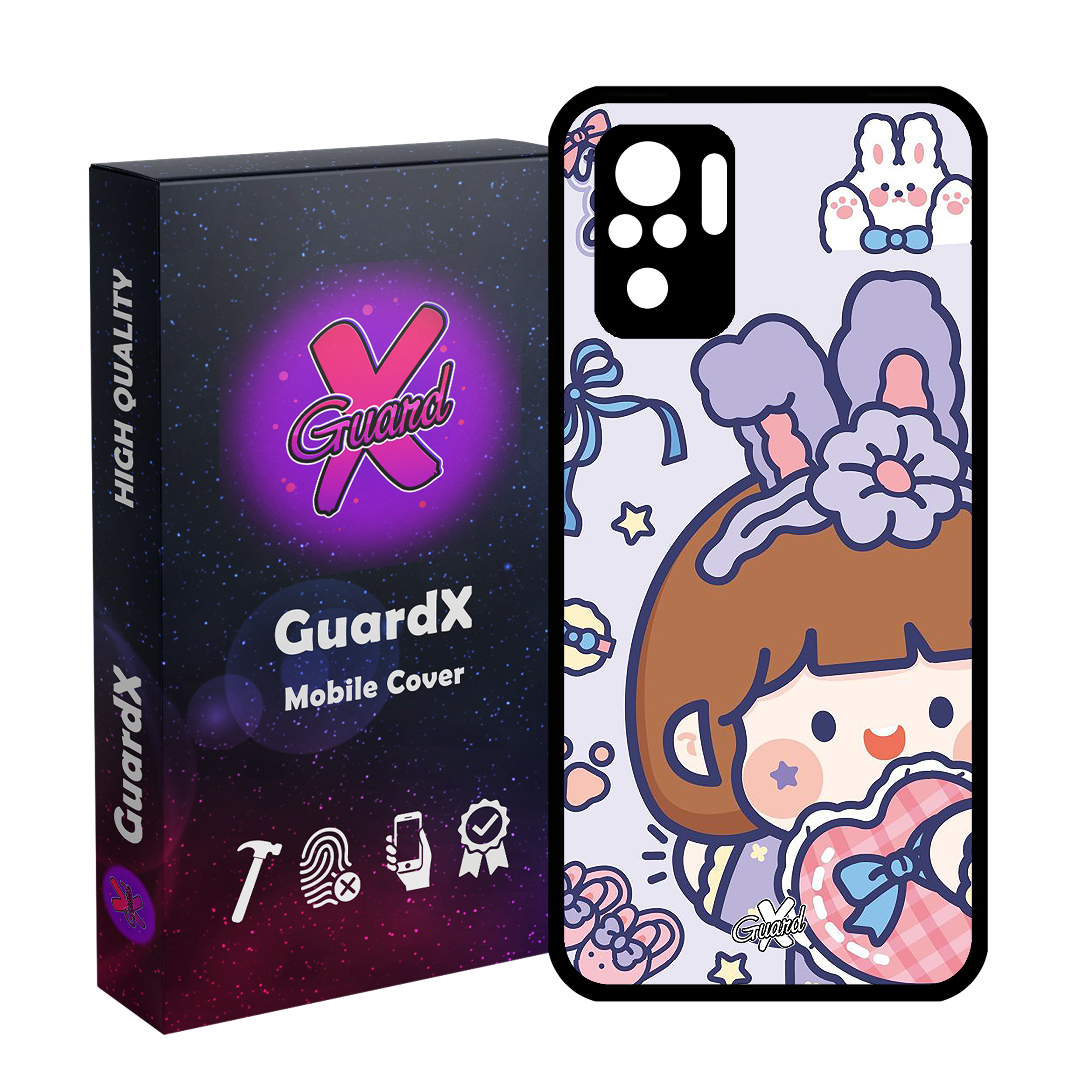 کاور گارد ایکس طرح Roro Jump مدل Glass10443 مناسب برای گوشی موبایل شیائومی Redmi Note 10 4G/Redmi Note 10S