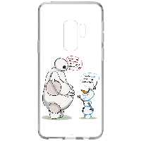 کاور طرح Olaf &amp; Baymax مناسب برای گوشی موبایل سامسونگ Galaxy S9 Plus