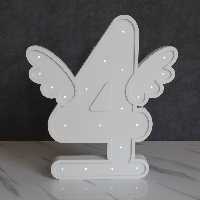 چراغ خواب چوبی طرح عدد چهار (پس کرایه)