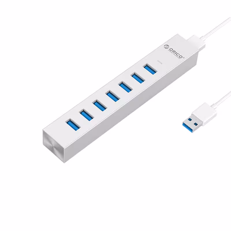 هاب USB 3.0 هفت پورت اوریکو مدل ASH7-U3-SV