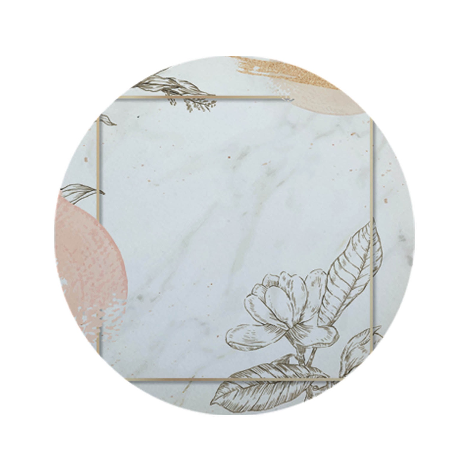 زیرقابلمه ای طرح گل کد 8523